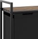 Kosz na pranie Tectake Sortownik na pranie z półką, styl industrialny - 34 x 74 x 72 cm 8