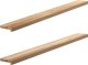 vidaXL vidaXL Parapety 2 szt., surowe, 160x15x2 cm, lite drewno dębowe 1