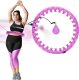 HMS ZESTAW HULA HOP HHW12 VIOLET Z WYPUSTKAMI I OBCIĄŻNIKIEM HMS + PAS BR163 BLACK PLUS SIZE 2