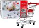 LeanToys Wózek Sklepowy Metalowy Koszyk Dla Dzieci Srebrny Duży LEAN Toys 1