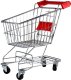 LeanToys Wózek Sklepowy Metalowy Koszyk Dla Dzieci Srebrny Duży LEAN Toys 1