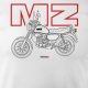 Topslang Koszulka motocyklowa na motor MZ ETZ 150 męska biała REGULAR M 1