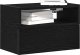 vidaXL vidaXL Wiszące szafki nocne, 2 szt., czarne, 45x26x28,5 cm 1