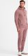 Ombre Męski komplet bawełniany dresowy BASIC bluza kangurka + joggery  ciemnoróżowy V4 Z85 XXL 1