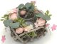 Świecznik dekoracyjny dekoracja wiosenna różowy 16cm 1