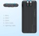 Powerbank Choetech Powerbank Choetech B654 10000mAh 22.5W USB-A / USB-C / micro USB z wbudowanym kablem USB-C / Lightning - czarny 5