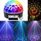 Dekoracja świąteczna KRISBERG Kula lustrzana kolorowa projektor lampa dyskotekowa reflektor laser pilot USB głośnik KR 1013 1