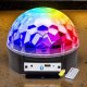 Dekoracja świąteczna KRISBERG Kula lustrzana kolorowa projektor lampa dyskotekowa reflektor laser pilot USB głośnik KR 1013 4