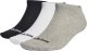 Adidas Skarpety adidas Thin Linear Low-Cut 3PP XL (46-48) szare, białe, czarne 1