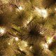 Springos Choinka sztuczna na pniu z oświetleniem 128 LED drzewko świąteczne 150 cm ośnieżone UNIWERSALNY 3