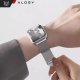Alogy Pasek stalowy Alogy bransoleta do Apple Watch 42/44/45/49mm stal nierdzewna srebrny 10