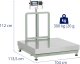 Steinberg Waga platformowa z drukarką etykiet LCD 100 x 100 cm 300 kg / 20 g Waga platformowa z drukarką etykiet LCD 100 x 100 cm 300 kg / 20 g 7