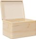 vidaXL vidaXL Skrzynka drewniana z pokrywką, 40x30x23 cm, lite drewno sosnowe 5