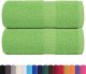 vidaXL vidaXL Ręczniki hotelowe, 2 szt, zielone, 30x50 cm, bawełna 100% 2