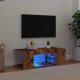 vidaXL Szafka pod TV z oświetleniem LED, stare drewno, 90x39x30 cm 1