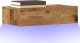 vidaXL vidaXL Szafka telewizyjna z LED, stare drewno, 60x35x15,5 cm 1