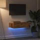 vidaXL vidaXL Szafka telewizyjna z LED, stare drewno, 60x35x15,5 cm 3