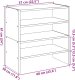 vidaXL vidaXL Stojaki na buty 2 szt., sztaplowane, białe, 60x30x30,5 cm 7