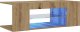 vidaXL vidaXL Szafka pod TV z oświetleniem LED, dąb artisan, 90x39x30 cm 5