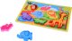 Jokomisiada Drewniane puzzle układanka zwierzątka safari 7ele dopasuj kształty ZA5256 8