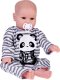 Jokomisiada Urocza miękka Lalka Chłopiec 45cm jak żywa ubrana kombinezon Panda ZA5358 6