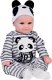 Jokomisiada Urocza miękka Lalka Chłopiec 45cm jak żywa ubrana kombinezon Panda ZA5358 10