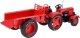 Jokomisiada Czerwony Metalowy Traktor z przyczepką Skrętne Gumowe koła 1:18 ZA5202 6