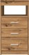 vidaXL Komoda, dąb artisan, 40x50x76 cm 5