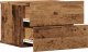 vidaXL Wiszące szafki nocne, 2 szt., stare drewno, 40x32x30 cm 5