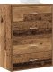 vidaXL vidaXL Szafki z 2 szufladami, 2 szt., stare drewno, 60x31x40 cm 1