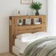 vidaXL Wezgłowie łóżka z LED, dąb artisan, 120x18,5x103,5 cm 4