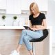 Sofotel Hoker barowy z oparciem Forza - 2 sztuki - czarny 7