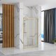 Rea Drzwi prysznicowe Rea Alex 90 Złote Szczotkowane 2