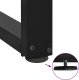 vidaXL vidaXL Nogi do stołu jadalnego, 2 pcs., czarne, 100x35x(72-73)cm, stal 9