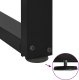 vidaXL vidaXL Nogi do stolika kawowego, 2 pcs., czarne, 50x25x(42-43)cm, stal 9