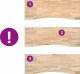 vidaXL Blat biurka, surowe, 140x50x2,5 cm, lite drewno dębowe 7