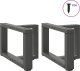vidaXL vidaXL Nogi do stolika kawowego, 2 pcs., antracyt, 50x25x(30-31) cm 4