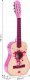 Ecotoys Gitara dla dzieci różowa duża- 30 drewniana 6 strun metalowe i nylonowe ECOTOYS 9