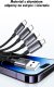 Kabel USB Usams 2x USB-A - 2x USB-C + Lightning + microUSB 1.2 m Wielokolorowy 11