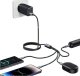Kabel USB Usams 2x USB-A - 2x USB-C + Lightning + microUSB 1.2 m Wielokolorowy 5