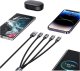 Kabel USB Usams 2x USB-A - 2x USB-C + Lightning + microUSB 1.2 m Wielokolorowy 6