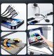Kabel USB Usams 2x USB-A - 2x USB-C + Lightning + microUSB 1.2 m Wielokolorowy 8