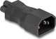 Adapter AV Delock DeLOCK 80468 zmieniacz płci / kabli IEC 60320 C14 IEC 60320 C5 Czarny 1