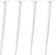 vidaXL vidaXL Nogi do stolika kawowego, 4 szt., biale, 72-73 cm, stal 1