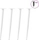 vidaXL vidaXL Nogi do stolika kawowego, 4 szt., biale, 72-73 cm, stal 3