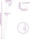 vidaXL vidaXL Nogi do stolika kawowego, 4 szt., biale, 72-73 cm, stal 10