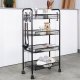 Vilde Wózek Półka Regał Metalowy 4-Poziomowy Solidny Pojemny VILDE 44 x 26 x 84cm 3