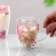 Upominkarnia Szklanka termiczna z gipsówką w środku róż 300 ml 1szt SZK78 2