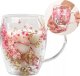 Upominkarnia Szklanka termiczna z gipsówką w środku róż 300 ml 1szt SZK78 3
