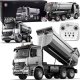 EE Mercedes Arocs METALOWA wywrotka sterowana EE ruchoma naczepa 1:20 RC0667 1